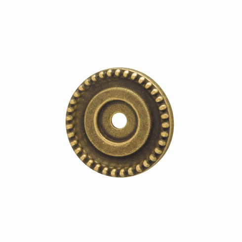Hafele Backplate, Brass, Classico Collection, Rustic brass, Ø33 mm, Item# 125.03.112, 12503112, 125-03-112