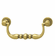 Hafele Bail Handle, Antique Brass, Brass, Rustico Collection, 96 mm CTC, Item# 125.15.102, 12515102, 125-15-102