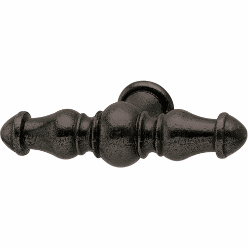Hafele T Handle, Iron, Bordeaux Collection, Oil-rubbed bronze, 107 x 50 mm (L x D), Item# 125.88.343, 12588343, 125-88-343