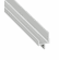 Hafele Continuous Handle, Aluminum, length 2,500 mm, Touch-up pencil 007.33.062 is color coordinated to match silver colored aluminum profiles, Dim. A: 21 mm, Item# 126.21.902, 12621902, 126-21-902