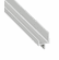 Hafele Continuous Handle, Aluminum, length 2,500 mm, Touch-up pencil 007.33.062 is color coordinated to match silver colored aluminum profiles, Matt aluminum, Item# 126.22.909, 12622909, 126-22-909