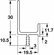 Hafele Continuous Handle, Aluminum, length 2,500 mm, Touch-up pencil 007.33.062 is color coordinated to match silver colored aluminum profiles, Matt aluminum, Item# 126.22.909, 12622909, 126-22-909