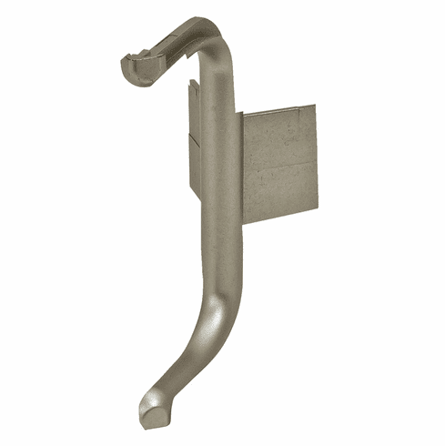 Hafele Outside Corner Piece, Plastic, Passages Collection, Stainless steel colored, Item# 126.37.071, 12637071, 126-37-071