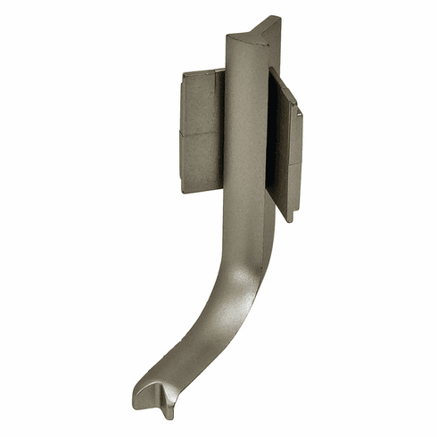 Hafele Inside Corner Trim, Plastic, Passages Collection, Stainless steel colored, Item# 126.37.074, 12637074, 126-37-074