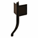Hafele Outside Corner Trim, Plastic, Passages Collection, Black, Item# 126.37.375, 12637375, 126-37-375