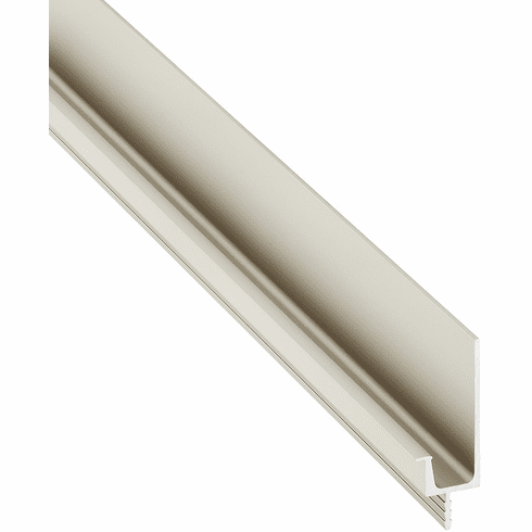 Hafele Continuous Handle, Aluminium, for handle-less front appearance, Effective length 2,450Â mm, Stainless steel coloured anodized (E6), Item# 126.95.010, 12695010, 126-95-010