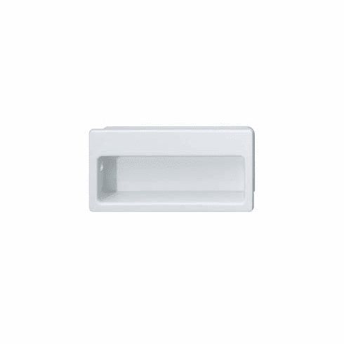 Hafele Inset Handle, Plastic, 80 x 40 (L x H), White, Item# 129.57.701, 12957701, 129-57-701