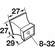 Hafele Knob, Acrylic & Zinc, Amerock Abernathy™ Collection, antique silver, Item# 133.50.108, 13350108, 133-50-108