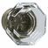 Hafele Knob, Zinc & Glass, Amerock Traditional Classics Collection, Clear & golden champagne, Item# 133.50.127, 13350127, 133-50-127