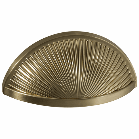 Hafele Cup Handle, Zinc, Amerock Sea Grass Collection, golden champagne, Item# 133.50.143, 13350143, 133-50-143