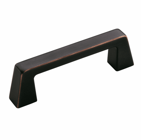 Hafele Handle, Zinc, Amerock Blackrock Collection, oil-rubbed bronze, 76 mm CTC, Item# 133.50.167, 13350167, 133-50-167