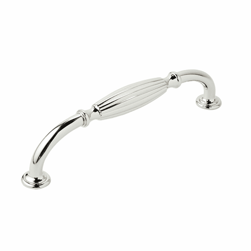 Hafele Handle, Zinc, Amerock Blythe Collection, polished nickel, 160 CTC, Item# 133.50.177, 13350177, 133-50-177
