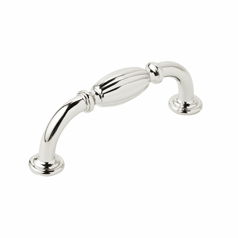 Hafele Handle, Zinc, Amerock Blythe Collection, polished nickel, 76 CTC, Item# 133.50.178, 13350178, 133-50-178