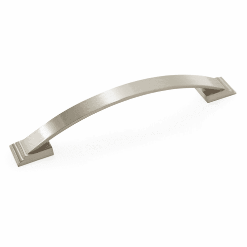 Hafele Handle, Zinc, Amerock Candler Collection, satin nickel, 160 mm CTC, Item# 133.50.196, 13350196, 133-50-196