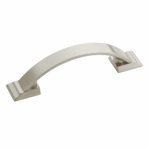 Hafele Handle, Zinc, Amerock Candler Collection, satin nickel, (3") 76 mm CTC, Item# 133.50.197, 13350197, 133-50-197