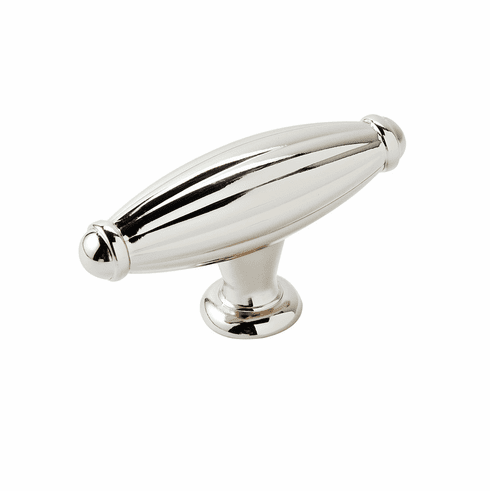 Hafele Knob, Zinc, Amerock Blythe Collection, polished nickel, 67 x 21 mm, Item# 133.50.234, 13350234, 133-50-234