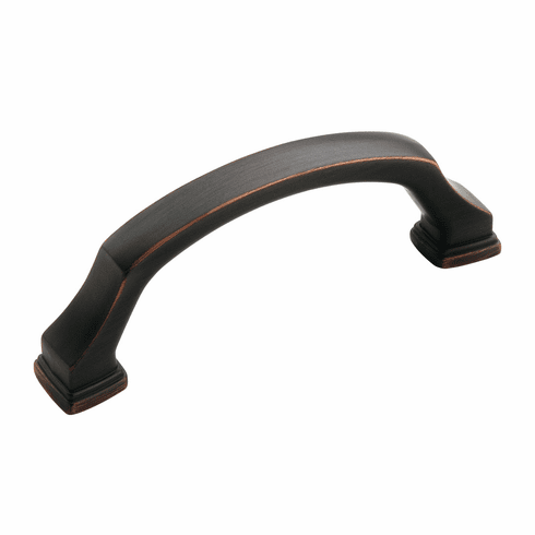 Hafele Handle, Zinc, Amerock Revitalize Collection, oil-rubbed bronze, (3") 76 mm CTC, Item# 133.50.359, 13350359, 133-50-359