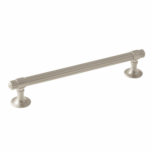 Hafele Handle, Zinc, Amerock Sea Grass Collection, satin nickel, 160 mm CTC, Item# 133.50.380, 13350380, 133-50-380