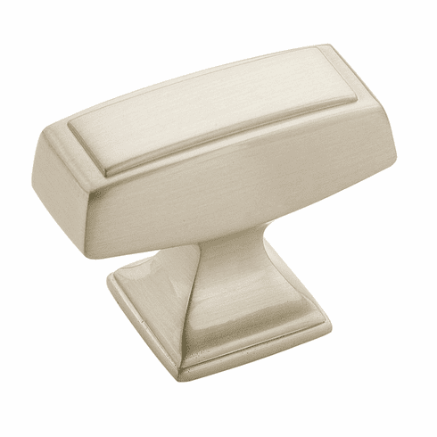 Hafele Knob, Zinc, Amerock Mulholland™ Collection, satin nickel, 38 x 30 mm, Item# 133.50.614, 13350614, 133-50-614
