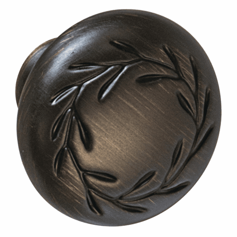Hafele Knob, Zinc, Amerock Nature's Splendor Collection, oil-rubbed bronze, Item# 133.50.615, 13350615, 133-50-615