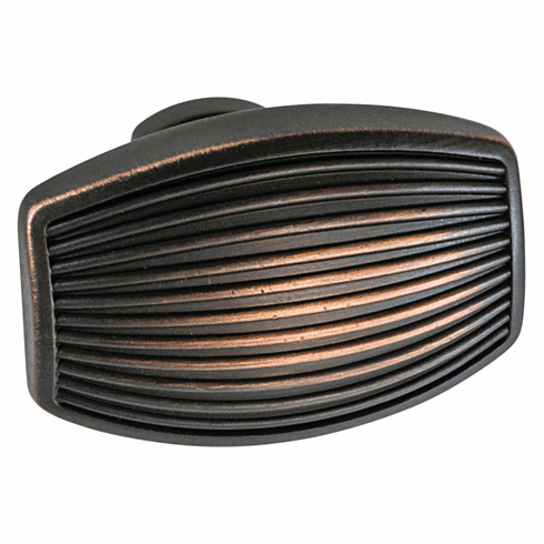 Hafele Knob, Zinc, Amerock Sea Grass Collection, oil-rubbed bronze, 38 x 25 mm, Item# 133.50.635, 13350635, 133-50-635