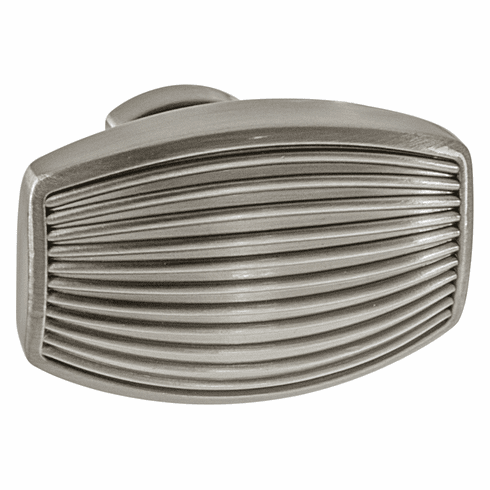 Hafele Knob, Zinc, Amerock Sea Grass Collection, satin nickel, 38 x 25 mm, Item# 133.50.637, 13350637, 133-50-637