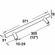 Hafele Handle, Steel, Amerock Collection, polished nickel, 12" CTC, Item# 133.50.656, 13350656, 133-50-656