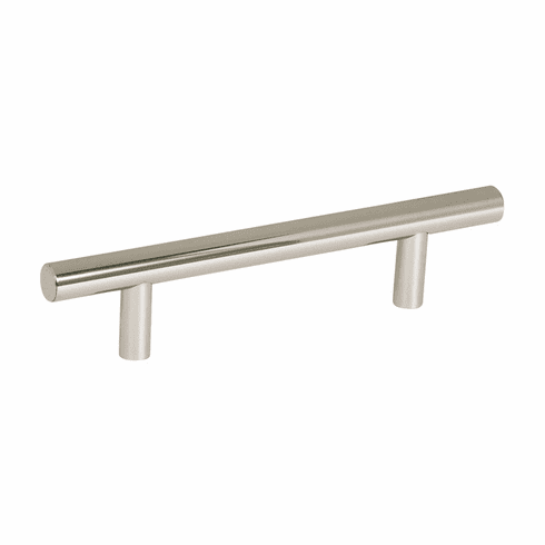 Hafele Handle, Steel, Amerock Collection, polished nickel, 96 mm CTC, Item# 133.50.677, 13350677, 133-50-677