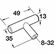 Hafele Bar Pull, Steel, Amerock Collection, gunmetal, Item# 133.50.679, 13350679, 133-50-679