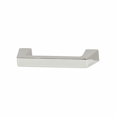 Hafele Handle, Zinc, Amerock Blackrock Collection, polished nickel, 96 mm CTC, Item# 133.53.073, 13353073, 133-53-073
