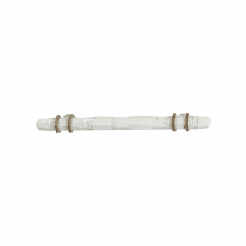 Hafele Handle, Zinc, Marbleized white/gold champagne, 128 mm CTC, Item# 133.53.100, 13353100, 133-53-100