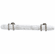 Hafele Handle, Zinc, Marbleized white/satin nickel, 96 mm CTC, Item# 133.53.105, 13353105, 133-53-105
