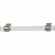 Hafele Handle, Zinc Alloy & Acrylic, Glacio Collection, Satin nickel, 128 mm CTC, Item# 133.53.141, 13353141, 133-53-141