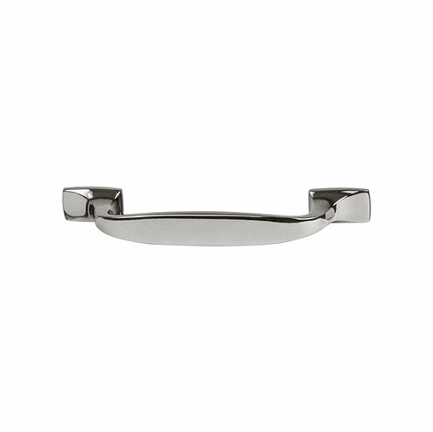 Hafele Handle, Zinc, Highland Ridge Collection, polished nickel, 96 mm CTC, Item# 133.53.162, 13353162, 133-53-162