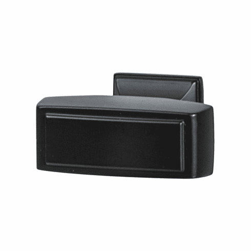 Hafele Knob, Zinc, Amerock Mulholland Collection, black bronzed, 38 x 21 mm, Item# 133.53.181, 13353181, 133-53-181