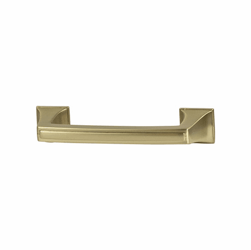 Hafele Handle, Zinc, Amerock Mulholland™ Collection, gold champagne, 96 mm CTC, Item# 133.53.184, 13353184, 133-53-184