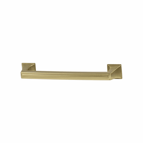 Hafele Handle, Zinc, Amerock Mulholland Collection, gold champagne, 128 mm CTC, Item# 133.53.185, 13353185, 133-53-185