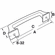 Hafele Handle, Zinc, Amerock Mulholland™ Collection, gold champagne, 160 mm CTC, Item# 133.53.186, 13353186, 133-53-186