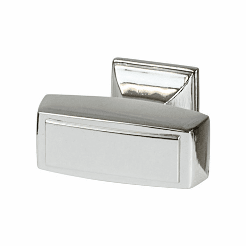 Hafele Knob, Zinc, Amerock Mulholland™ Collection, polished nickel, 32 x 21 mm, Item# 133.53.189, 13353189, 133-53-189