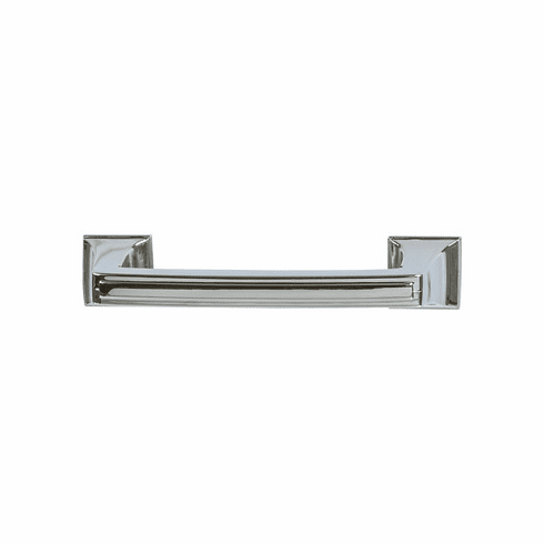 Hafele Handle, Zinc, Amerock Mulholland Collection, polished nickel, (3") 76 mm CTC, Item# 133.53.190, 13353190, 133-53-190