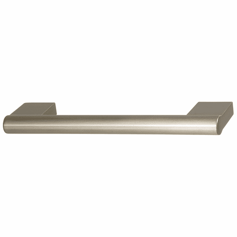 Hafele Handle, Zinc, Versa Collection, Satin nickel, 128 mm CTC, Item# 133.53.517, 13353517, 133-53-517