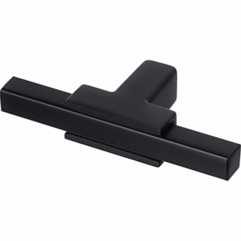Hafele T-Knob, Zinc, Amerock Urbanite™ Collection, black aluminum / matt black, Item# 133.53.552, 13353552, 133-53-552