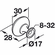 Hafele Knob, Zinc, Chanterelle Collection, Satin chrome, Item# 134.06.441, 13406441, 134-06-441