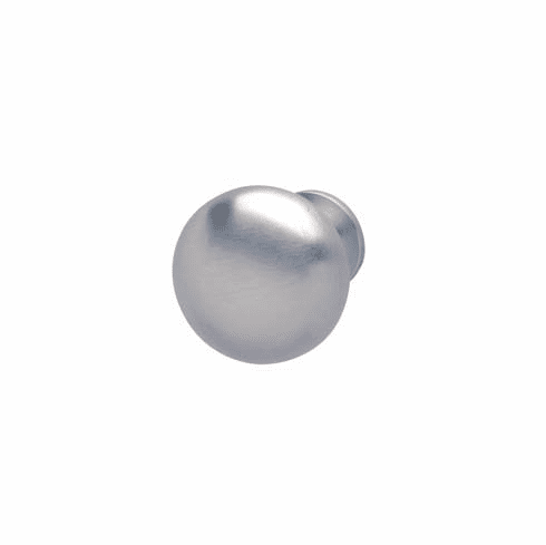 Hafele Knob, Metal, 31 mm, Satin chrome, Item# 134.43.401, 13443401, 134-43-401