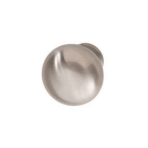 Hafele Knob, Brass, Hollow 32 mm, Stainless steel look, Item# 134.46.609, 13446609, 134-46-609