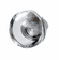 Hafele Knob, Glass & Stainless Steel, Crystalline Collection, 40 mm, Clear & Matt, Item# 135.73.400, 13573400, 135-73-400