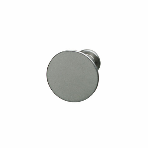 Hafele Knob, Brass, Satin nickel, Ø30 mm, Item# 136.79.630, 13679630, 136-79-630