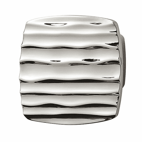 Hafele Knob, Zinc, Strata Collection, Polished chrome, 16 mm, Item# 136.81.210, 13681210, 136-81-210