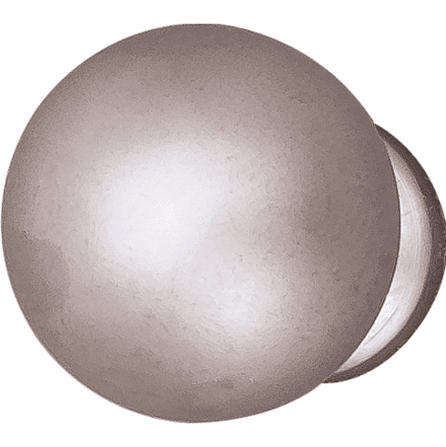 Hafele Knob, Brass, Matt nickel, 19 mm, Item# 136.87.619, 13687619, 136-87-619