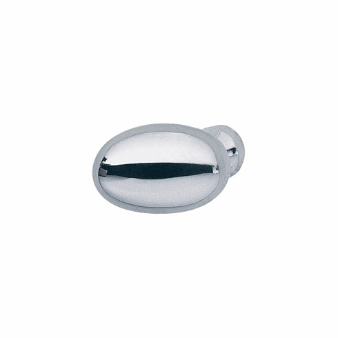 Hafele Knob, Brass, 34 x 21 mm (L x H), Polished chrome, Item# 137.42.204, 13742204, 137-42-204